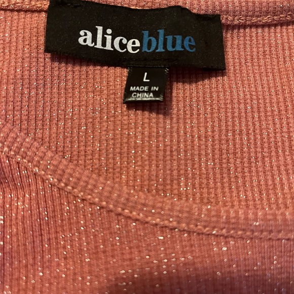 NWT ALICE BLUE pink LS top - Picture 2 of 2